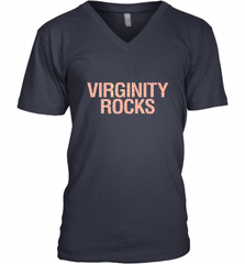 Virginity Pink Leopard print Rocks Cool Trendy Animal Print Men's V-Neck Men's V-Neck - Nice-Tshirts4u