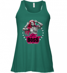 WWE Sasha Banks Pink Hair with Logo Women's Racerback Tank Women's Racerback Tank - Nice-Tshirts4u