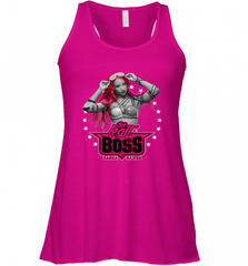 WWE Sasha Banks Pink Hair with Logo Women's Racerback Tank Women's Racerback Tank - Nice-Tshirts4u