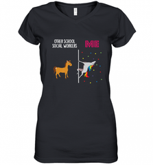 School Social Worker Unicorn Others You Women's V-Neck T-Shirt Women's V-Neck T-Shirt - Nice-Tshirts4u
