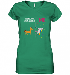 School Social Worker Unicorn Others You Women's V-Neck T-Shirt Women's V-Neck T-Shirt - Nice-Tshirts4u