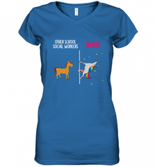 School Social Worker Unicorn Others You Women's V-Neck T-Shirt Women's V-Neck T-Shirt - Nice-Tshirts4u