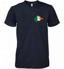 South Boston  Pocket Irish Flag Men's Premium T-Shirt Men's Premium T-Shirt - Nice-Tshirts4u