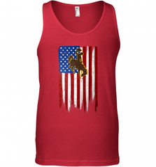 Wyoming Cowboys Grunge American Flag  Apparel Men's Tank Top Men's Tank Top - Nice-Tshirts4u