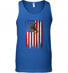 Wyoming Cowboys Grunge American Flag  Apparel Men's Tank Top Men's Tank Top - Nice-Tshirts4u