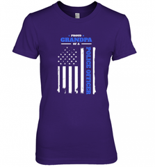 Mens Proud Grandpa of a Police Officer Distressed Flag Women's Premium T-Shirt Women's Premium T-Shirt - Nice-Tshirts4u