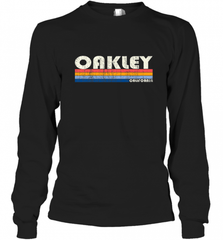 Vintage 70s 80s Style Oakley CA Long Sleeve T-Shirt Long Sleeve T-Shirt - Nice-Tshirts4u