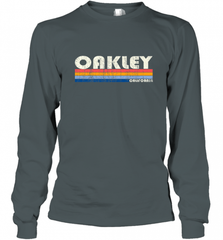 Vintage 70s 80s Style Oakley CA Long Sleeve T-Shirt Long Sleeve T-Shirt - Nice-Tshirts4u