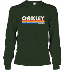 Vintage 70s 80s Style Oakley CA Long Sleeve T-Shirt Long Sleeve T-Shirt - Nice-Tshirts4u