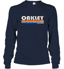 Vintage 70s 80s Style Oakley CA Long Sleeve T-Shirt Long Sleeve T-Shirt - Nice-Tshirts4u