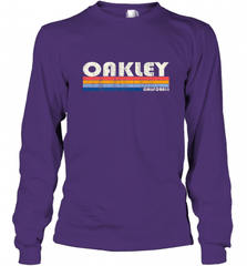 Vintage 70s 80s Style Oakley CA Long Sleeve T-Shirt Long Sleeve T-Shirt - Nice-Tshirts4u