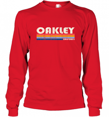 Vintage 70s 80s Style Oakley CA Long Sleeve T-Shirt Long Sleeve T-Shirt - Nice-Tshirts4u