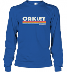 Vintage 70s 80s Style Oakley CA Long Sleeve T-Shirt Long Sleeve T-Shirt - Nice-Tshirts4u