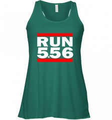 Run 5.56 Long Gun AR 15 Women's Racerback Tank Women's Racerback Tank - Nice-Tshirts4u