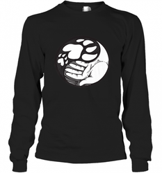 Dog Paw Hand Yin Yang Shirt _ Cute Animal Rescuers Long Sleeve T-Shirt