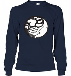 Dog Paw Hand Yin Yang Shirt _ Cute Animal Rescuers Long Sleeve T-Shirt