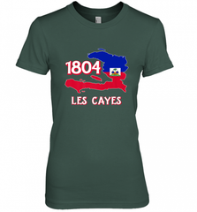 Nice Haitian Flag Day Shirt _ Les Cayes Haiti Map 1804 Women's Premium T-Shirt Women's Premium T-Shirt - Nice-Tshirts4u