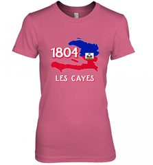 Nice Haitian Flag Day Shirt _ Les Cayes Haiti Map 1804 Women's Premium T-Shirt Women's Premium T-Shirt - Nice-Tshirts4u