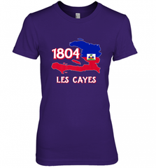 Nice Haitian Flag Day Shirt _ Les Cayes Haiti Map 1804 Women's Premium T-Shirt Women's Premium T-Shirt - Nice-Tshirts4u