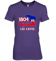 Nice Haitian Flag Day Shirt _ Les Cayes Haiti Map 1804 Women's Premium T-Shirt Women's Premium T-Shirt - Nice-Tshirts4u