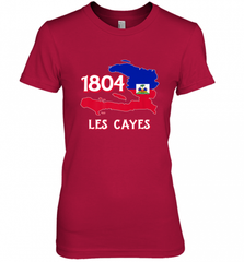 Nice Haitian Flag Day Shirt _ Les Cayes Haiti Map 1804 Women's Premium T-Shirt Women's Premium T-Shirt - Nice-Tshirts4u