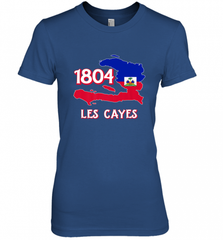 Nice Haitian Flag Day Shirt _ Les Cayes Haiti Map 1804 Women's Premium T-Shirt Women's Premium T-Shirt - Nice-Tshirts4u
