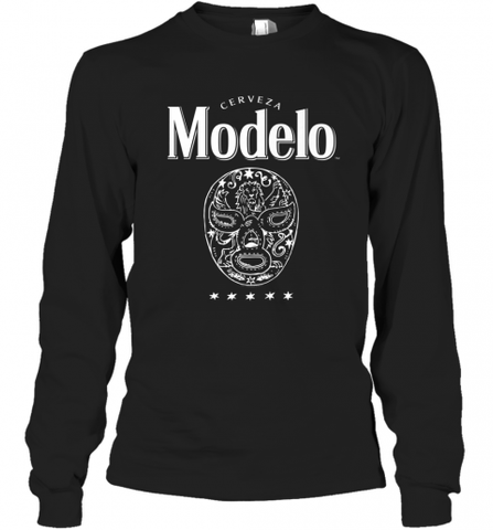 Modelo Lucha Libre Long Sleeve T-Shirt Long Sleeve T-Shirt / Black / S Long Sleeve T-Shirt - Nice-Tshirts4u