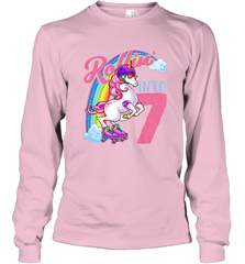 Kids Unicorn Roller Skate 7th Birthday Shirt Girls Unicorn Long Sleeve T-Shirt Long Sleeve T-Shirt - Nice-Tshirts4u