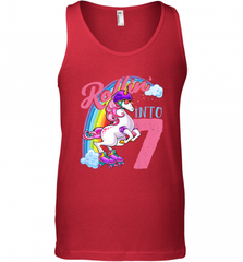 Kids Unicorn Roller Skate 7th Birthday Shirt Girls Unicorn Men's Tank Top Men's Tank Top - Nice-Tshirts4u