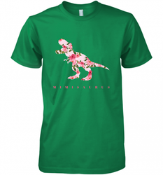 Cute Mimisaurus Tshirt with Floral Dinosaur for Men's Premium T-Shirt