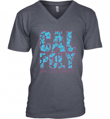 Cal Poly SLO Mustangs CJ6DY01 Men's V-Neck Men's V-Neck - Nice-Tshirts4u