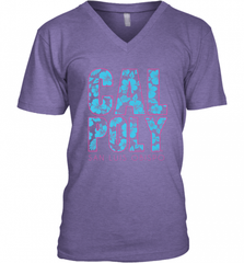 Cal Poly SLO Mustangs CJ6DY01 Men's V-Neck Men's V-Neck - Nice-Tshirts4u