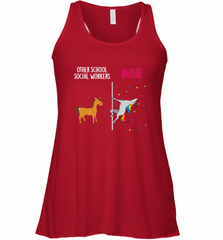 School Social Worker Unicorn Others You Women's Racerback Tank Women's Racerback Tank - Nice-Tshirts4u