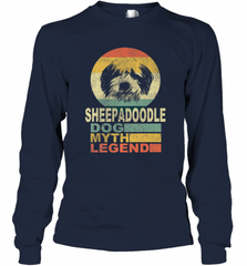 Sheepadoodle Dog Myth Legend Long Sleeve T-Shirt Long Sleeve T-Shirt - Nice-Tshirts4u