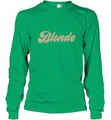 Blonde Hair Color Retro Babe Long Sleeve T-Shirt Long Sleeve T-Shirt - Nice-Tshirts4u