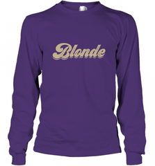 Blonde Hair Color Retro Babe Long Sleeve T-Shirt Long Sleeve T-Shirt - Nice-Tshirts4u