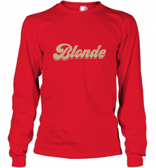 Blonde Hair Color Retro Babe Long Sleeve T-Shirt Long Sleeve T-Shirt - Nice-Tshirts4u