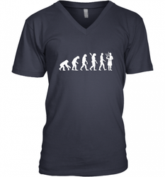 Evolution bagpipe player Men's V-Neck