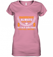 Grandmothers always have time Women's V-Neck T-Shirt Women's V-Neck T-Shirt - Nice-Tshirts4u