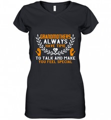 Grandmothers always have time Women's V-Neck T-Shirt Women's V-Neck T-Shirt - Nice-Tshirts4u