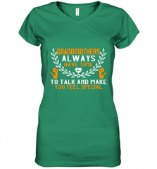 Grandmothers always have time Women's V-Neck T-Shirt Women's V-Neck T-Shirt - Nice-Tshirts4u