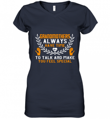 Grandmothers always have time Women's V-Neck T-Shirt Women's V-Neck T-Shirt - Nice-Tshirts4u