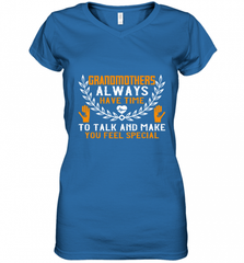 Grandmothers always have time Women's V-Neck T-Shirt Women's V-Neck T-Shirt - Nice-Tshirts4u