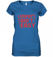 Funny Limping Ain't Easy Crutches Broken Leg Recovery Gift Women's V-Neck T-Shirt Women's V-Neck T-Shirt - Nice-Tshirts4u