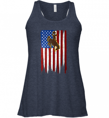 Wyoming Cowboys Grunge American Flag  Apparel Women's Racerback Tank Women's Racerback Tank - Nice-Tshirts4u