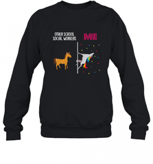 School Social Worker Unicorn Others You Crewneck Sweatshirt Crewneck Sweatshirt - Nice-Tshirts4u