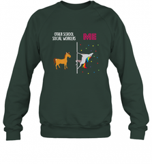 School Social Worker Unicorn Others You Crewneck Sweatshirt Crewneck Sweatshirt - Nice-Tshirts4u