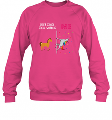 School Social Worker Unicorn Others You Crewneck Sweatshirt Crewneck Sweatshirt - Nice-Tshirts4u
