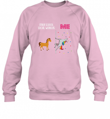 School Social Worker Unicorn Others You Crewneck Sweatshirt Crewneck Sweatshirt - Nice-Tshirts4u