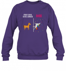 School Social Worker Unicorn Others You Crewneck Sweatshirt Crewneck Sweatshirt - Nice-Tshirts4u